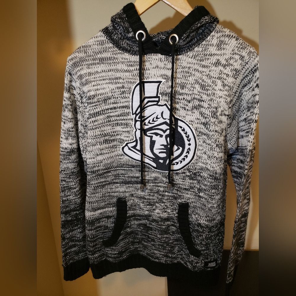 Mens Ottawa Senators Wool Knit Hoodie